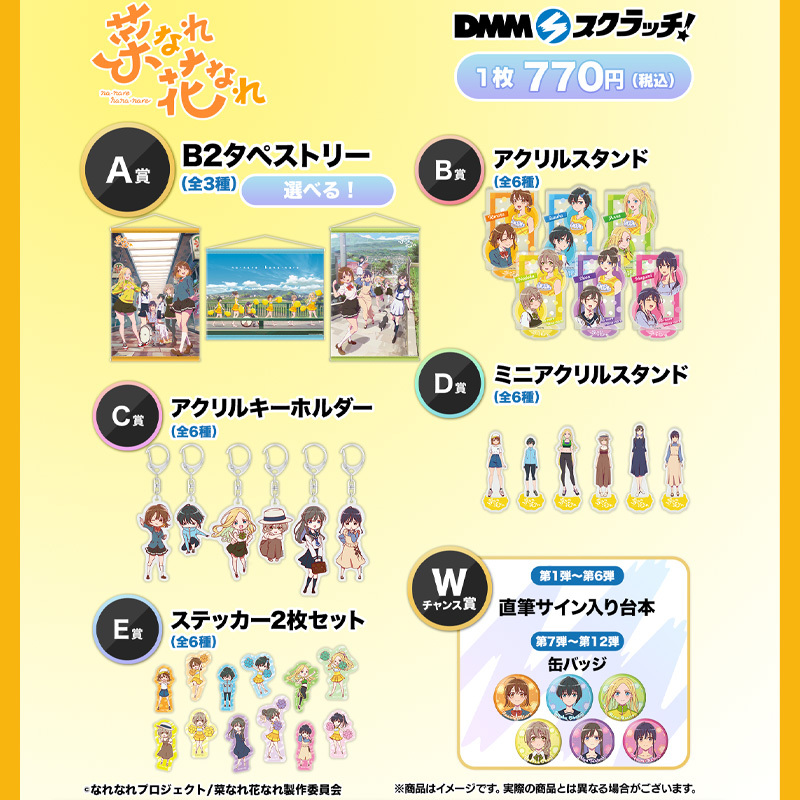 DMMスクラッチ プラチナム A賞&B賞 等身大タペストリー クッション 